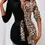 Thumbnail: Contrast Leopard Print Belted Longline Blouse