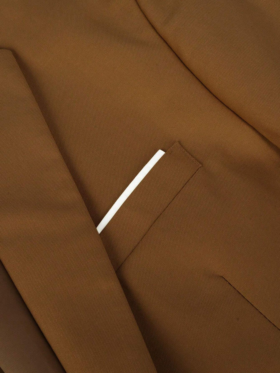 Thumbnail: Men Star Brown Single Button Blazer