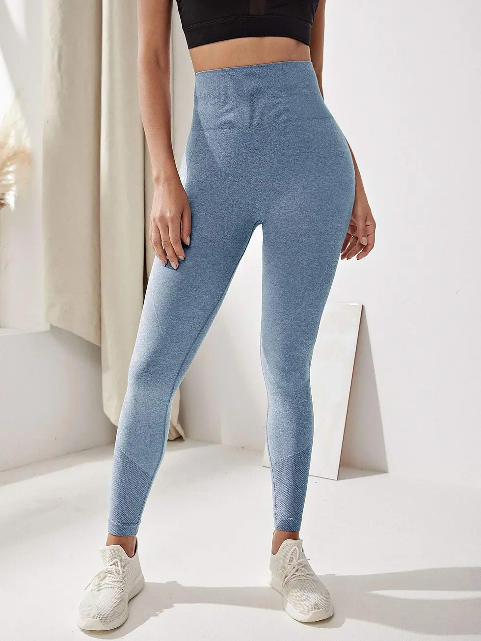 Thumbnail: Wide Band Waist Sports Leggings