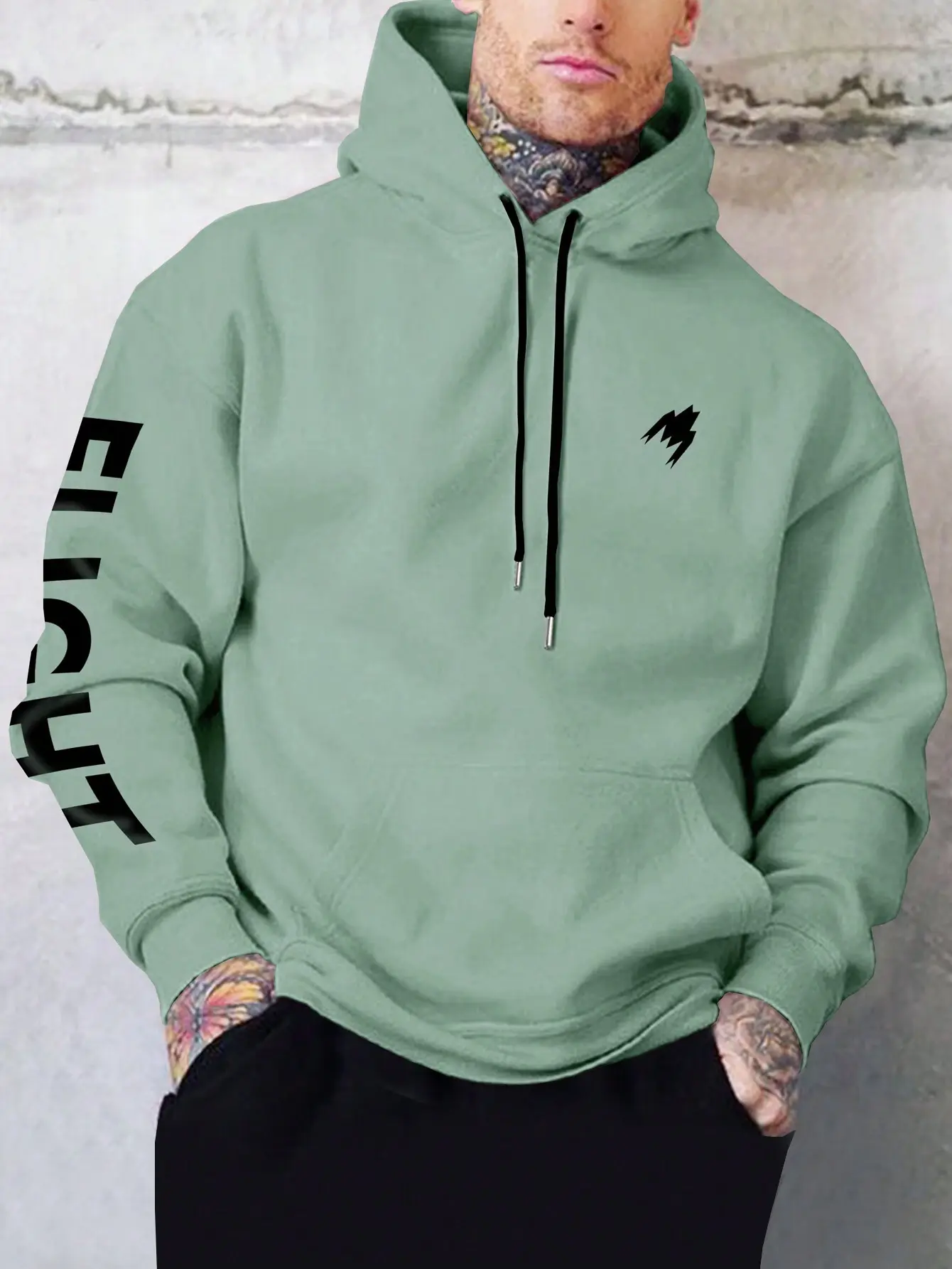 Teal Graphic Hoodie