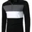 Thumbnail: Color Block Quarter Zipper Polo Shirt