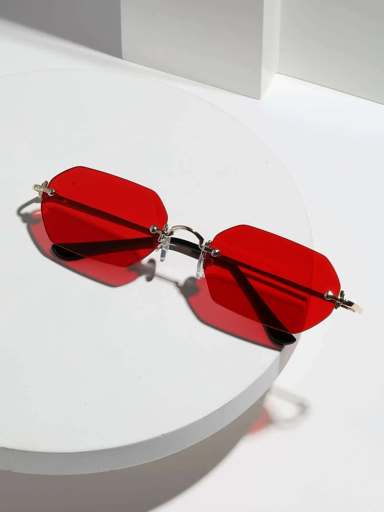 Vintage Hexagon Frame Full Metal Sunglasses