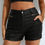 Thumbnail: Zip Detail PU Leather Shorts