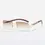 Thumbnail: Square Wood Accent Rimless Glasses