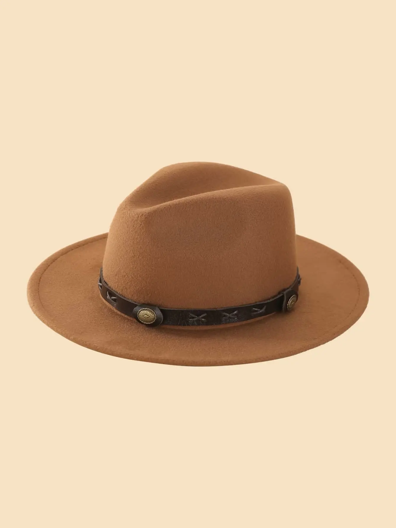 Belt Decor Fedora Hat