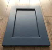 Kitchen Cabinet Refacing -dark blue shaker maple kitchen door