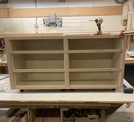 face frame cabinet at the shop