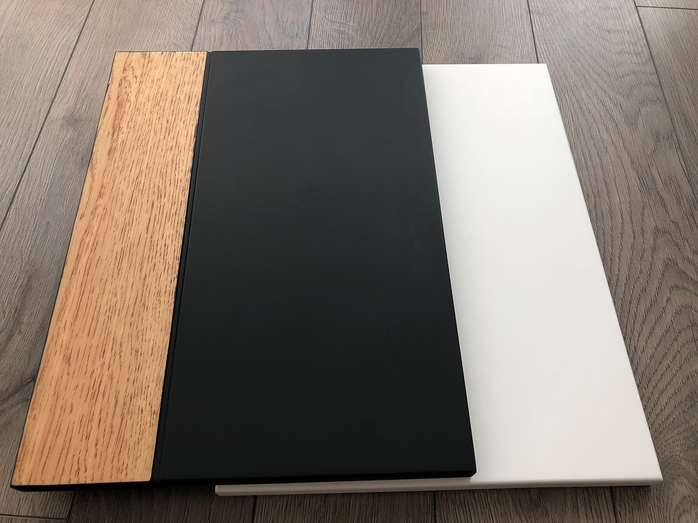 Matt kitchen cabinets - wood and paint combination