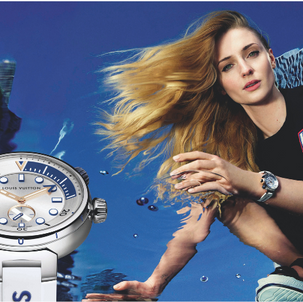 Louis Vuitton Launches Tambour Street Diver Watch with Sophie Turner