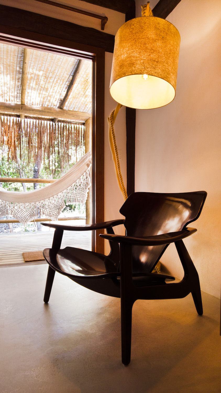 Armchair in the Private Bungalows, Hotel Villa Céu Maraú BA