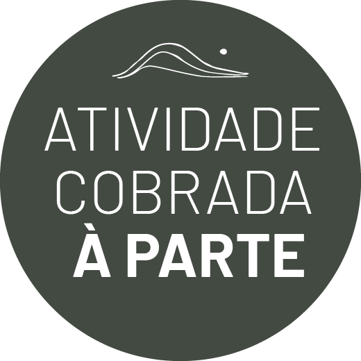 sceau indiquant l'activité facturée séparément de l'Hôtel Fazenda Morros Verdes Ecolodge à Ibiúna SP 