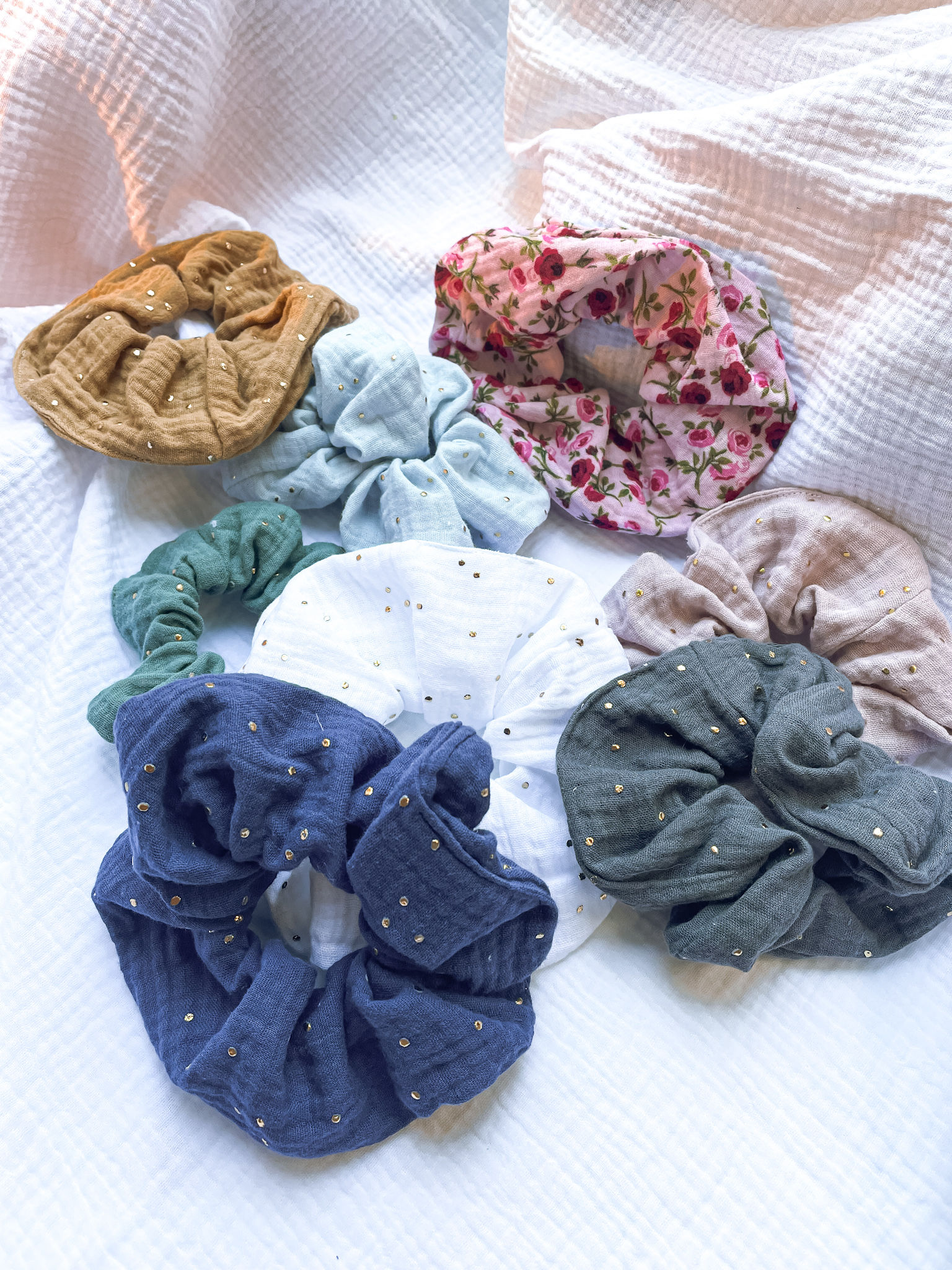 CHOUCHOU en double de gaze de coton