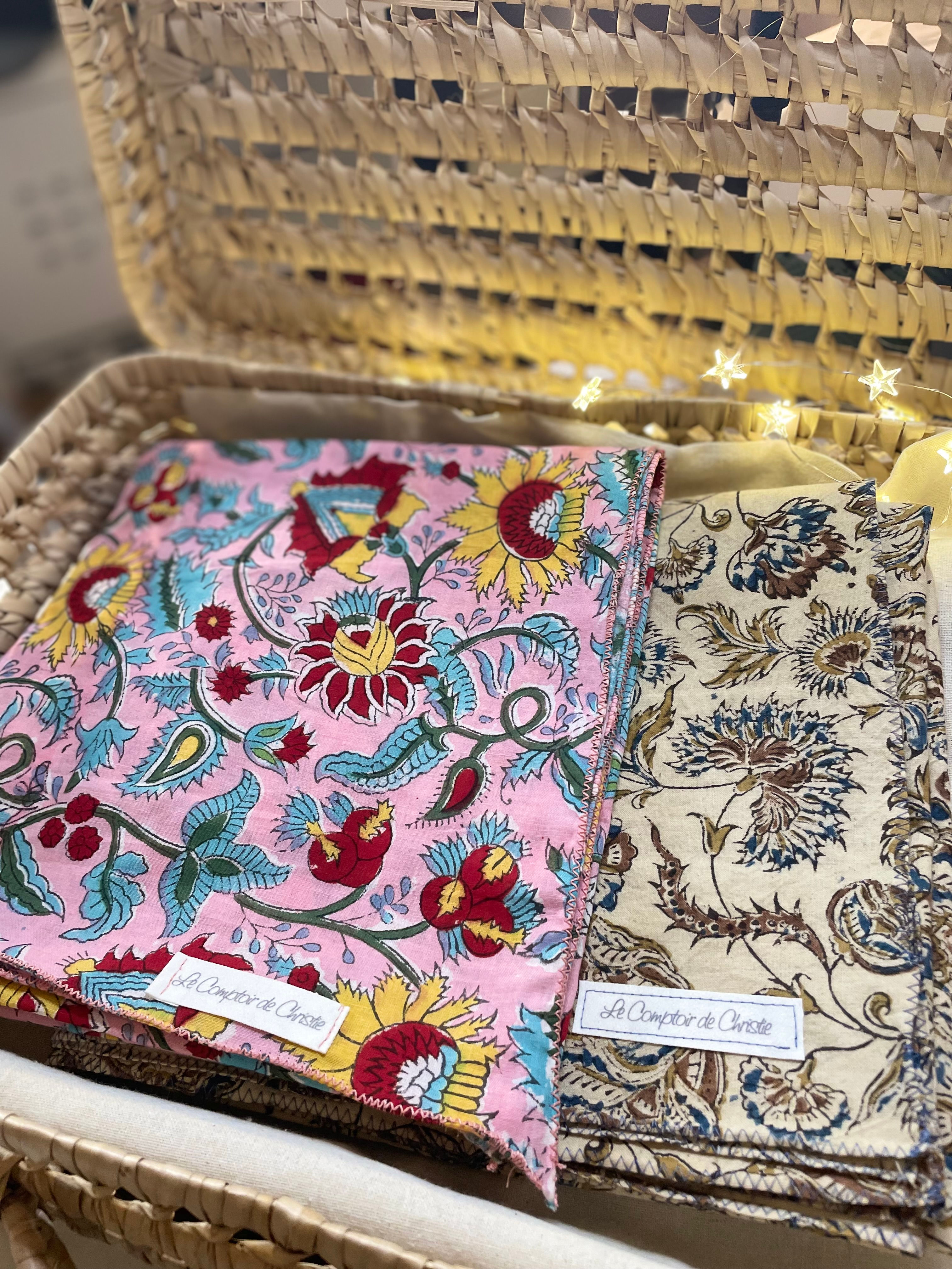 LE FOULARD DE " JOSÉPHINE" Block Print