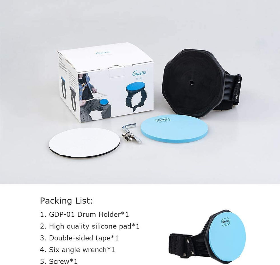 Thumbnail: Portable Drum Practice Pad with Leg Strap