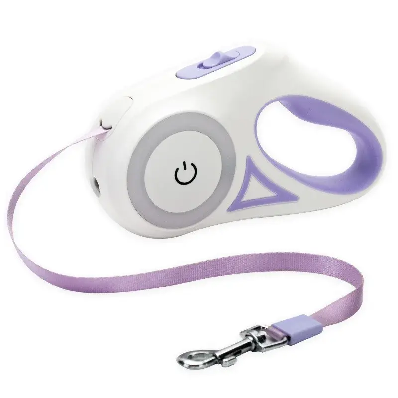 Thumbnail: Streamer Led Lights Dog Leash Automatic Extending Nylon Leash