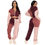 Thumbnail: Women Clothes Drawstring Trousers Jogging Sweatsuit Sweatpants and Hoodie Set