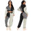 Thumbnail: Women Clothes Drawstring Trousers Jogging Sweatsuit Sweatpants and Hoodie Set