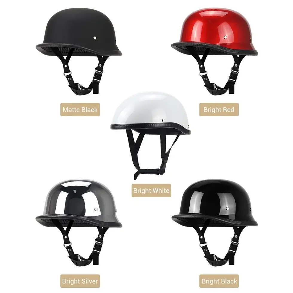 Thumbnail: Retro Motorcycle Helmet German Vintage Helmet
