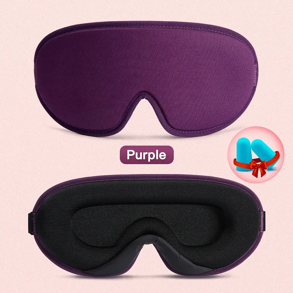 Thumbnail: 3D Sleep Eye Mask Blocking Light, Rest Relax Blindfold Aid Eye Patches