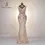 Thumbnail: Customized Elegant Beaded Sleeves Mermaid Evening Prom Maxi Dress