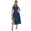 Thumbnail: Trendy Plus Size Denim Dresses Women Sleeveless Single-Breasted Slit Long