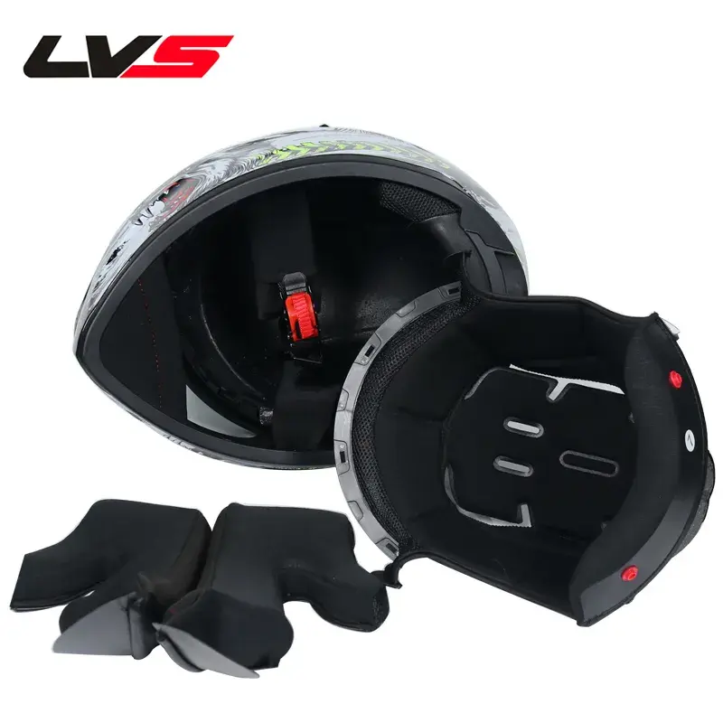 Thumbnail: Double Visor Motorcycle Helmet Motorbike Sports Helmet LVS-701