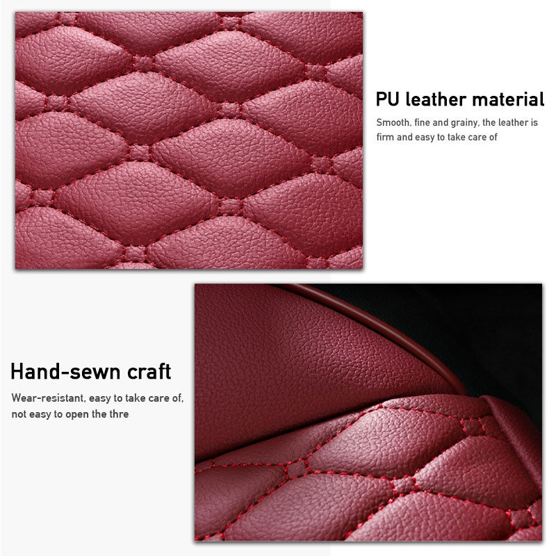 Thumbnail: Luxury Seat Protector Leather Car Seat Cover Set Universal Car Seat Covers
