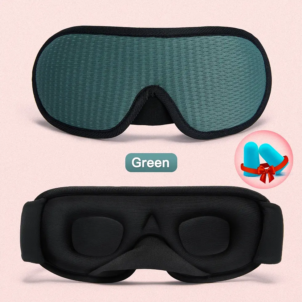 Thumbnail: 3D Sleep Eye Mask Blocking Light, Rest Relax Blindfold Aid Eye Patches