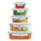 Thumbnail: 10-Piece Glass Food Storage Containers With Airtight Locking Lids