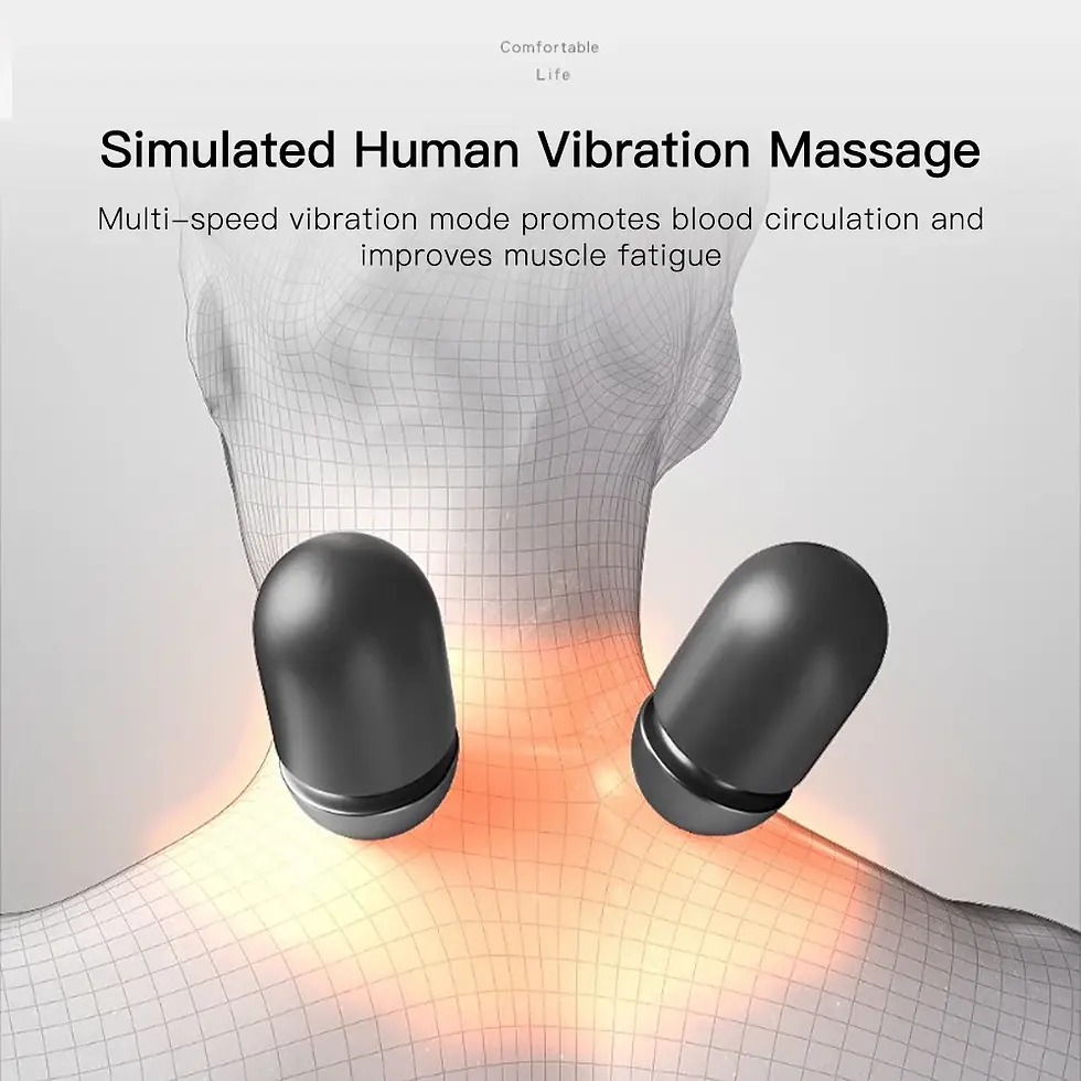 Thumbnail: Electric Neck Massage Pillow Heating Vibration Back Cervical Traction