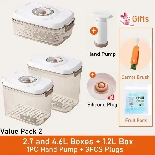 Thumbnail: Vacuum Food Storage Box Fresh-Keeping Canister Sealed Storage Container
