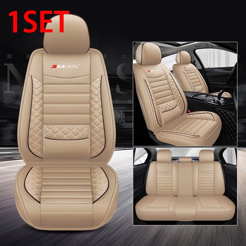 Thumbnail: Set Leather Auto Seat Protector Car Seat Cover Universal Car Seat Covers