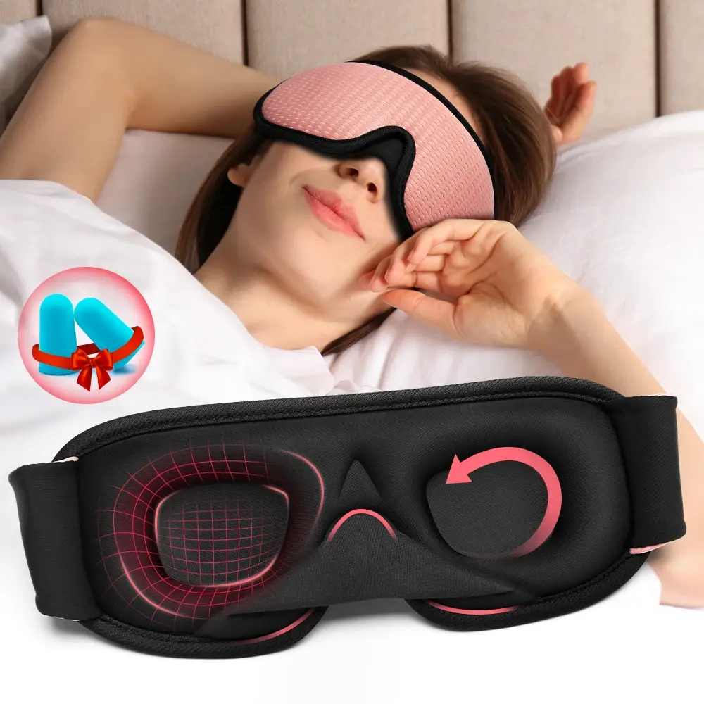 3D Sleep Eye Mask Blocking Light, Rest Relax Blindfold Aid Eye Patches