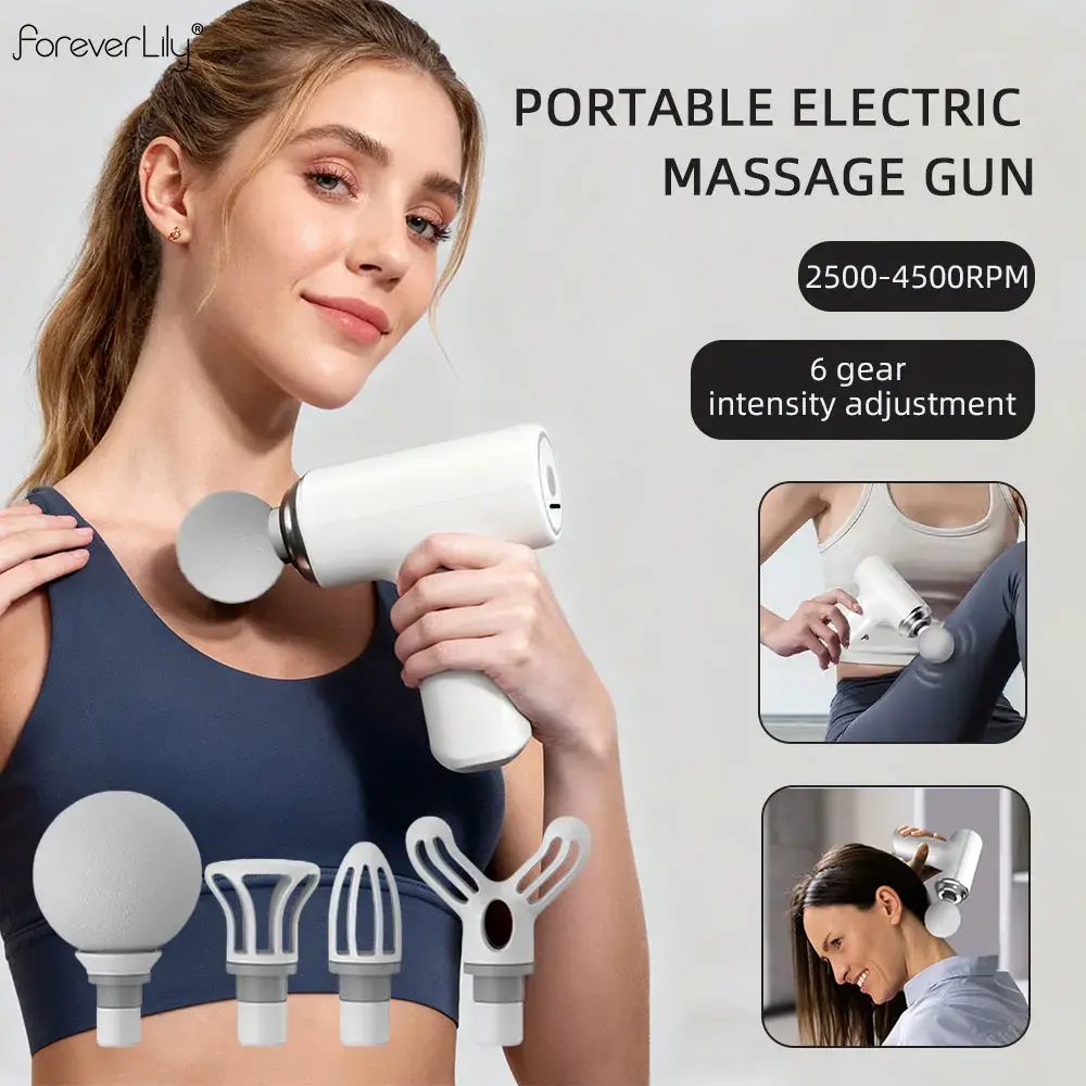 Wireless Mini Fascial Gun Smart Neck and Back Massager High-Frequency Vibration