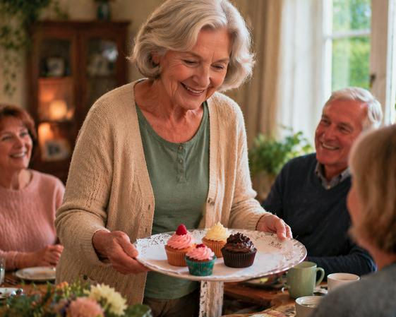 easy cooking for visitors - allow guests to help you serve