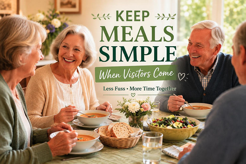 easy meals for visitors without stress - banner