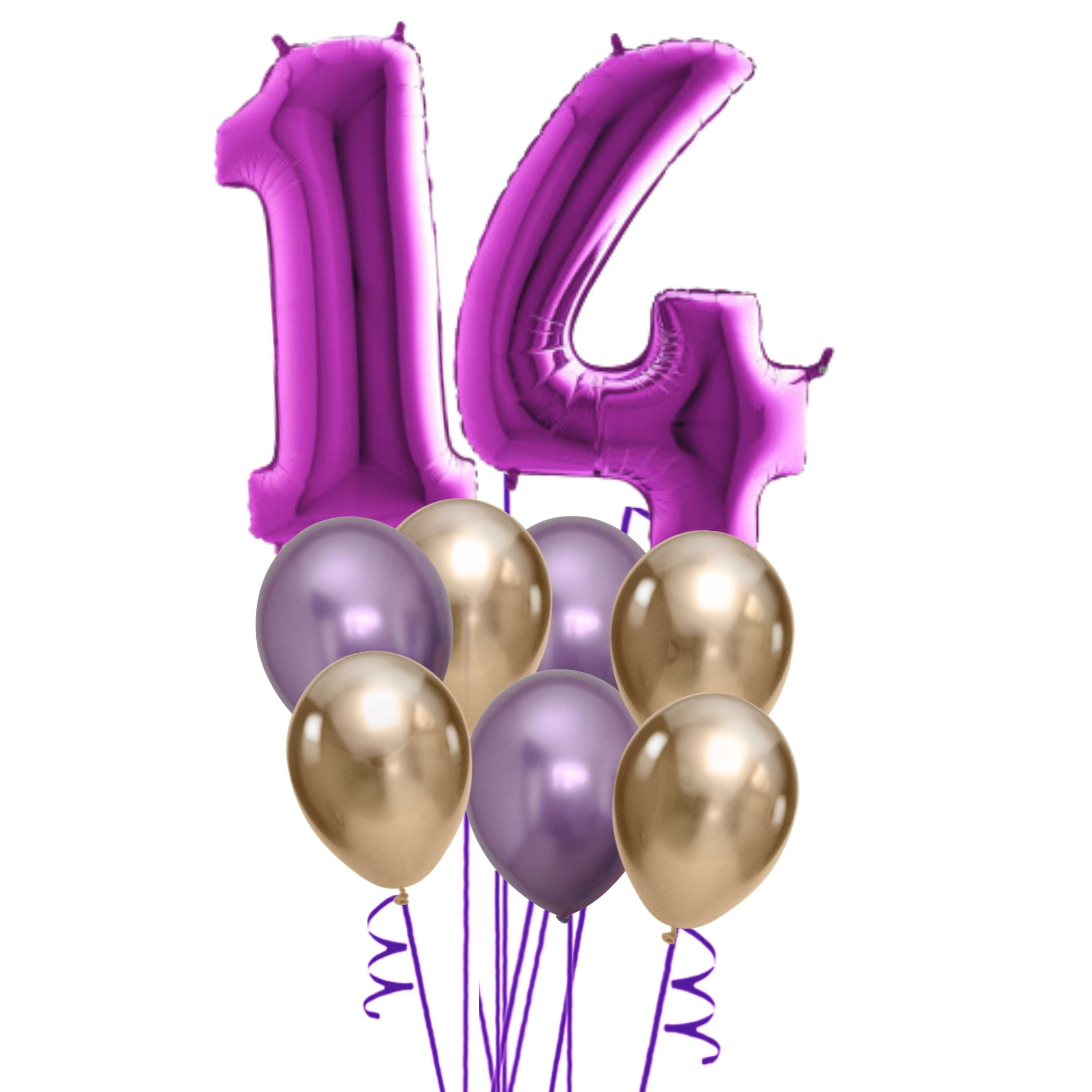 Number 14 Purple set