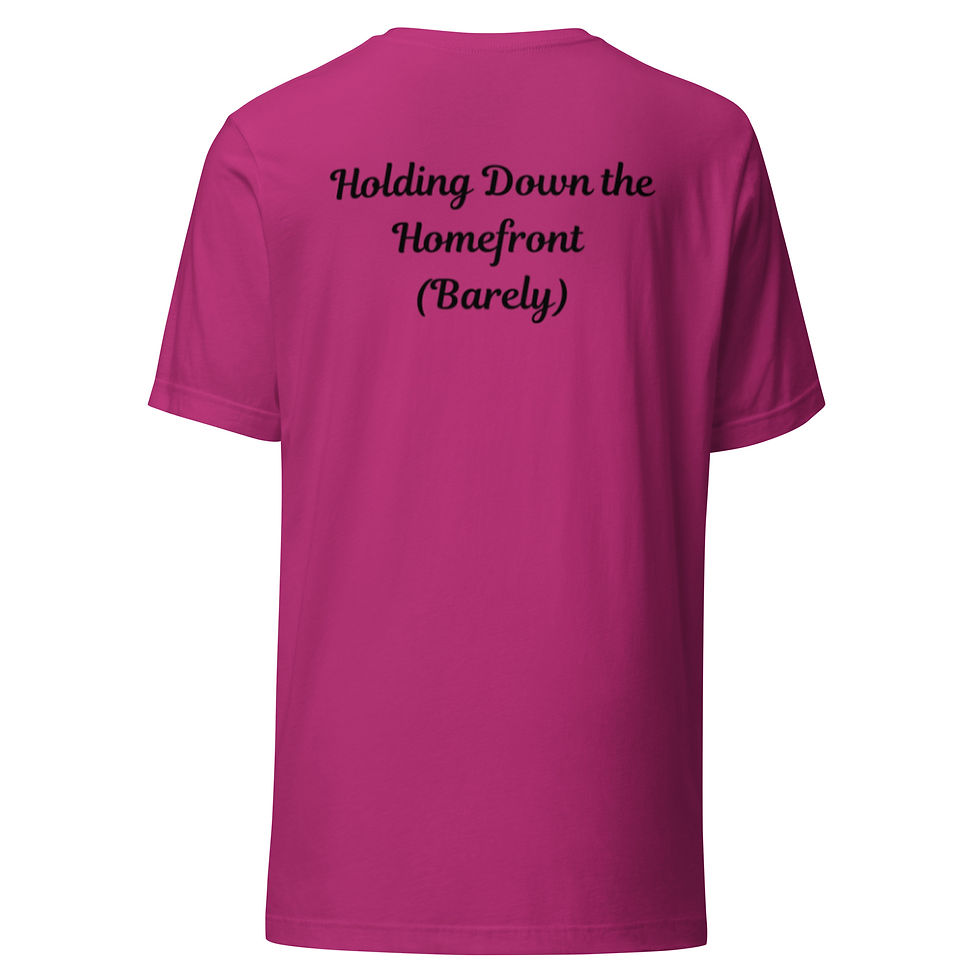 Thumbnail: Unisex Holding Down the Homefront military t-shirt