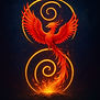 The Soul Portals Collective logo featuring a rising phoenix & golden spirals, symbolizing spiritual portals & transformation.