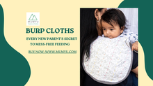 Burp Cloth, a secret weapon for managing baby messes