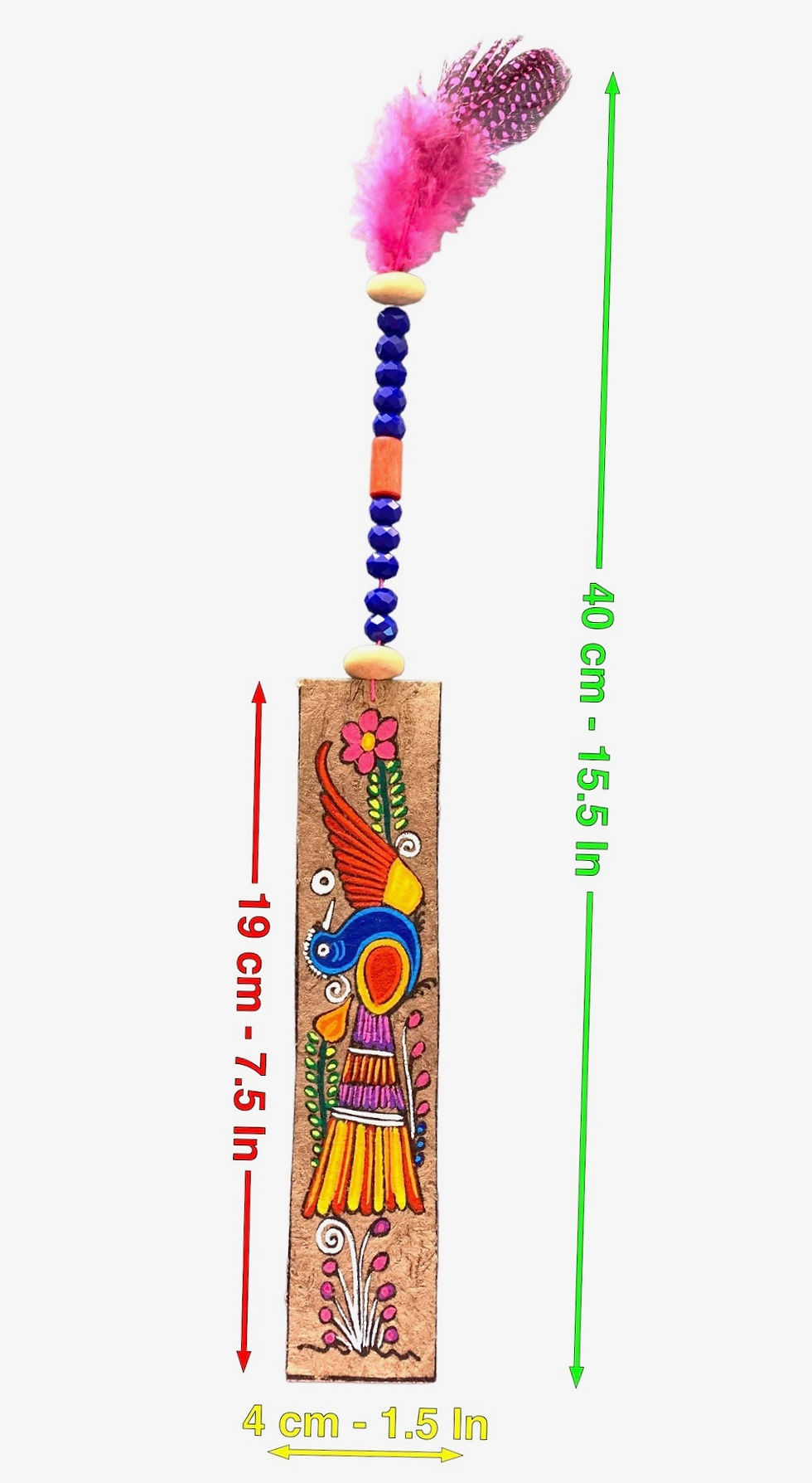 Thumbnail: HANDMADE AMATE PAPER BOOKMARK