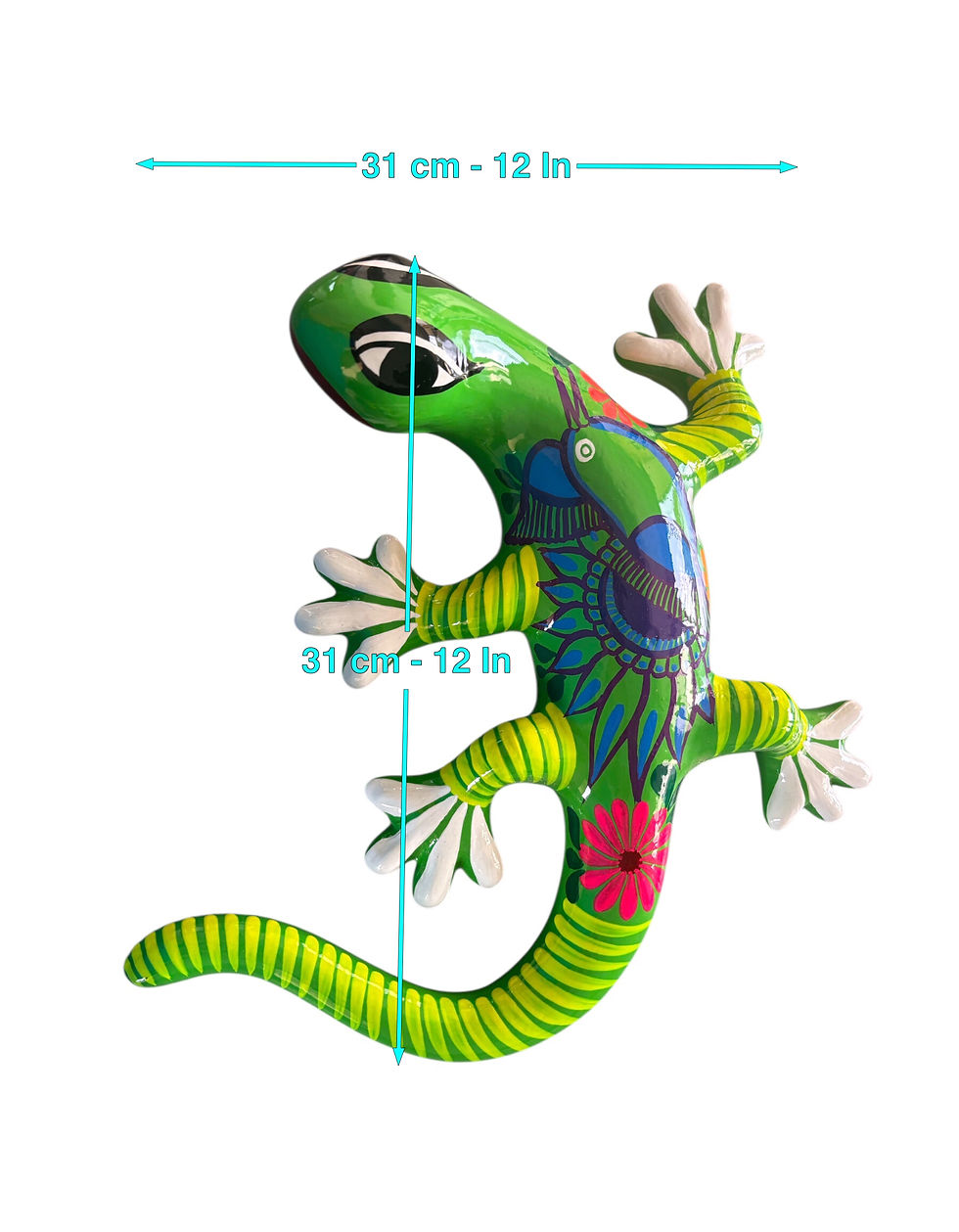 Miniatura: DÚO IGUANAS DECORATIVAS PINTADA A MANO