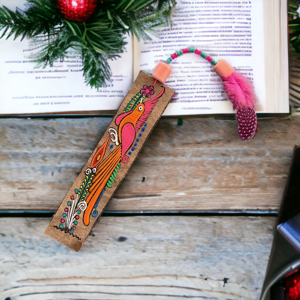 Thumbnail: HANDMADE AMATE PAPER BOOKMARK