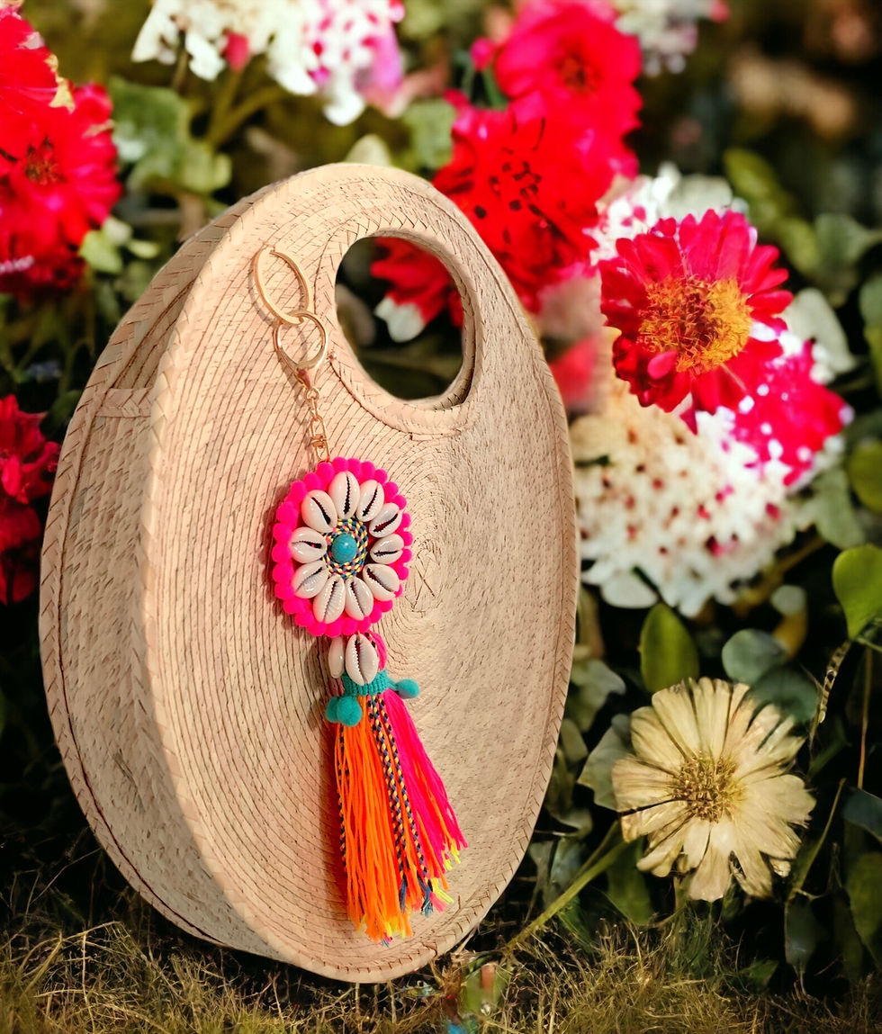 Miniatura: BOLSO DE PALMA TEJIDA