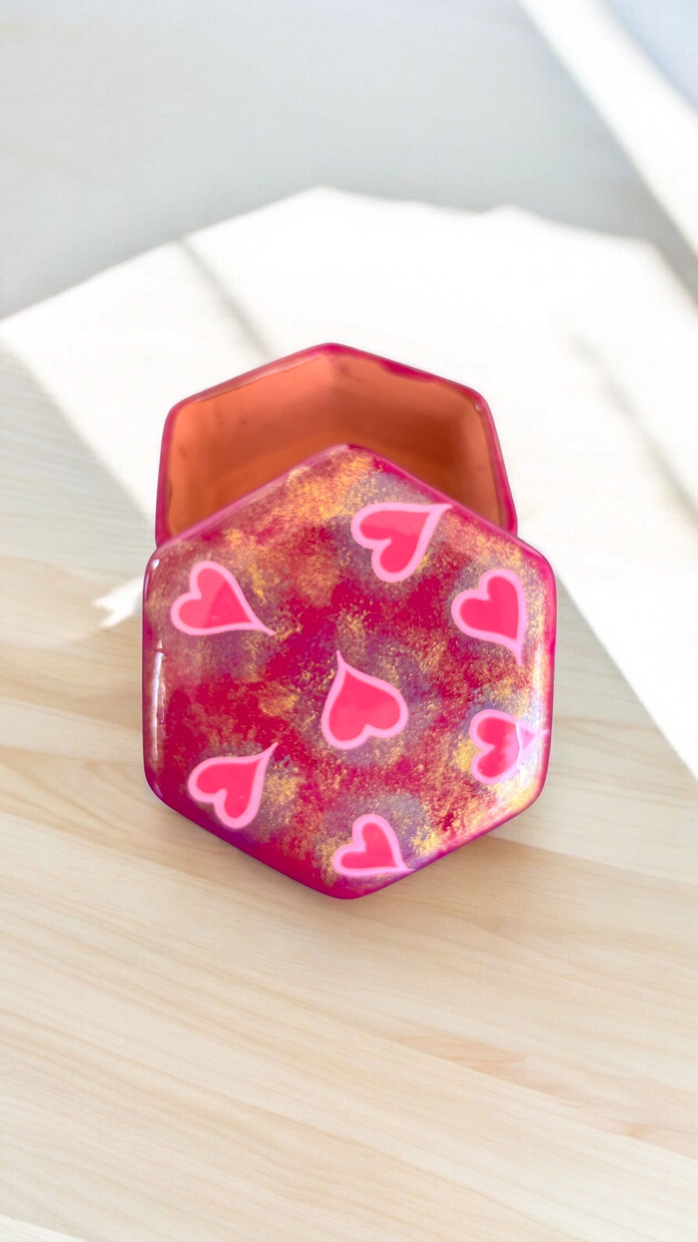 Thumbnail: HAND PAINTED JEWELRY BOX