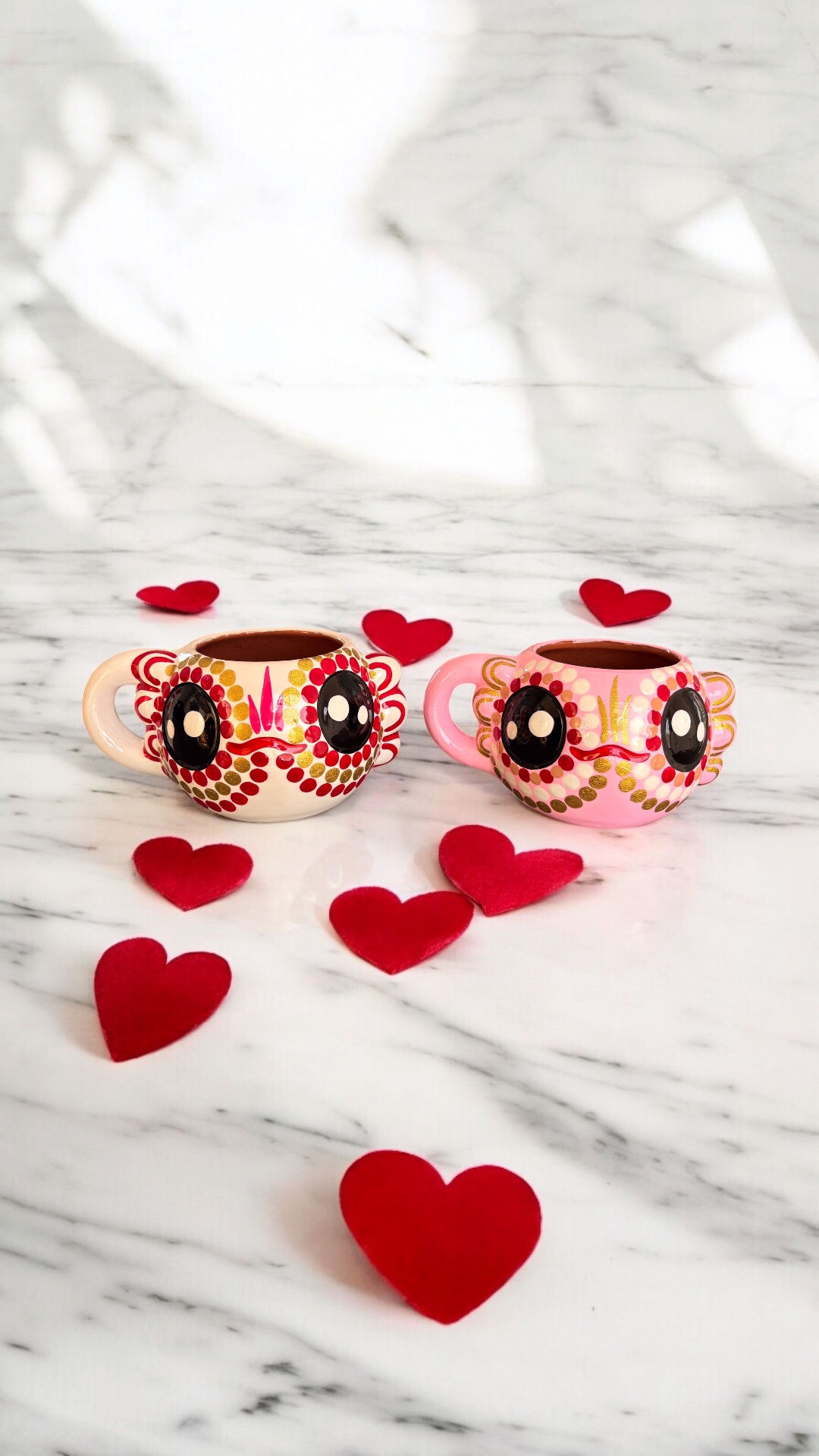 DÚO DE TAZAS - AJOLOTE CORAZÓN