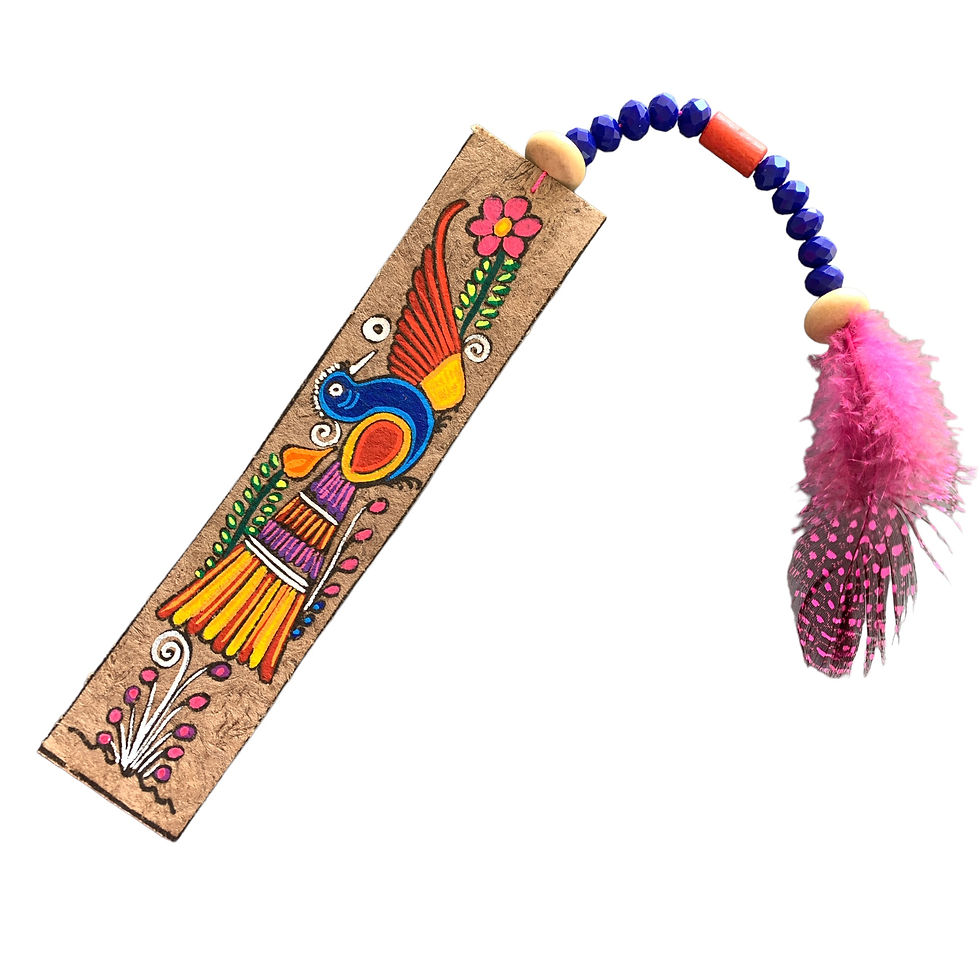Thumbnail: HANDMADE AMATE PAPER BOOKMARK
