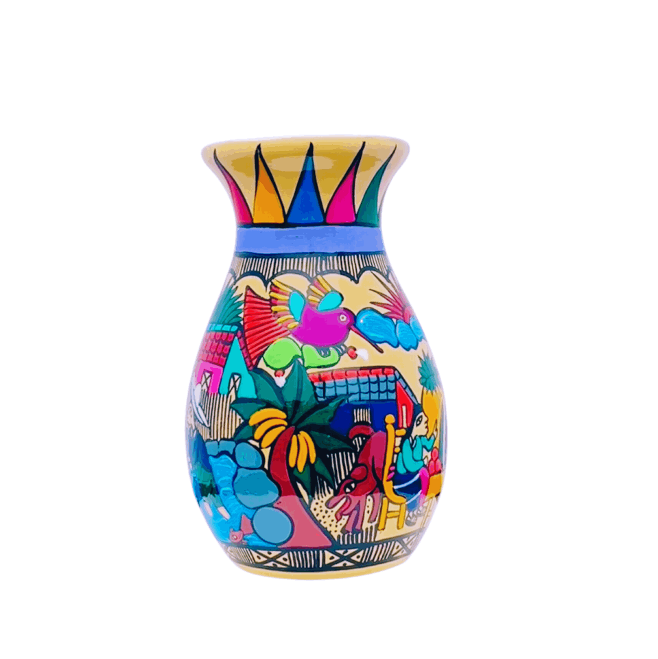 JARRÓN PINTADO A MANO