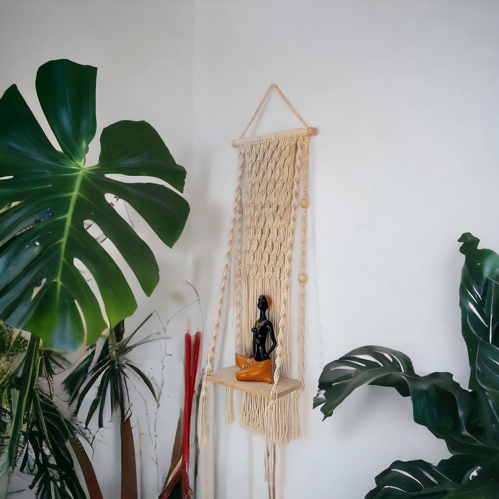 Thumbnail: DECORATIVE MACRAME WALL HANGING
