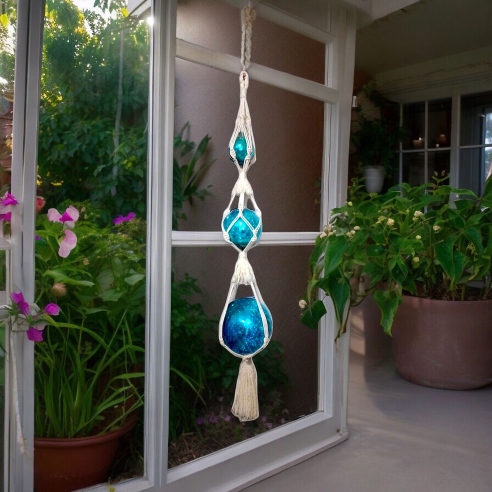 Thumbnail: DECORATIVE MACRAME WALL HANGING